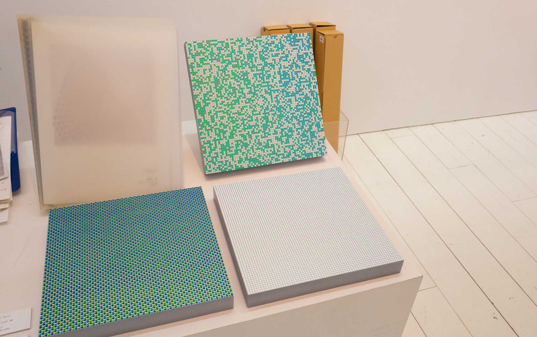Particleシリーズ。ミクストメディア 250×250×30mm 43,200円